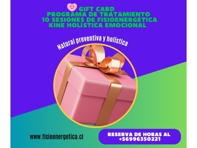 GIFT CARD PROGRAMA DE TRATAMIENTO KINE HOLÍSTICA EMOCIONAL