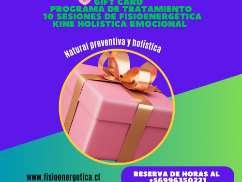 GIFT CARD PROGRAMA DE TRATAMIENTO KINE HOLÍSTICA EMOCIONAL